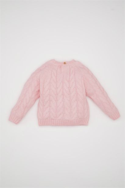 Свитер с круглым вырезом для малышей девочек