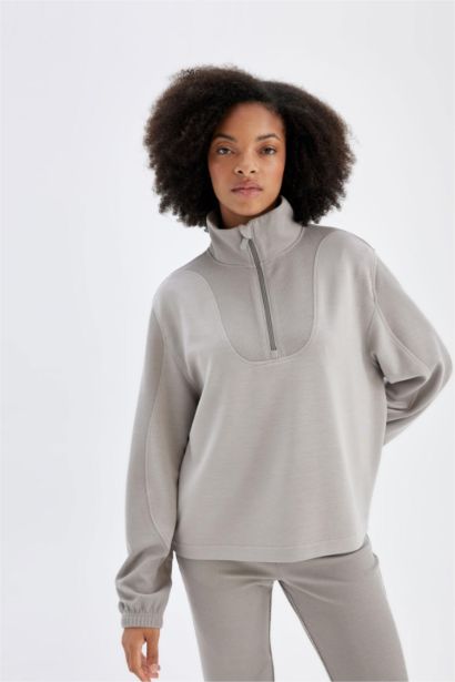 Oversize Fit Modal Sports Sweatshirt