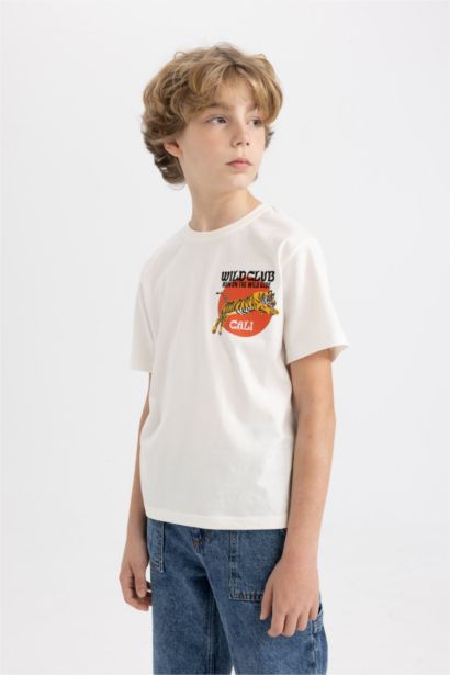 Boy Crew Neck Embroidered T-Shirt