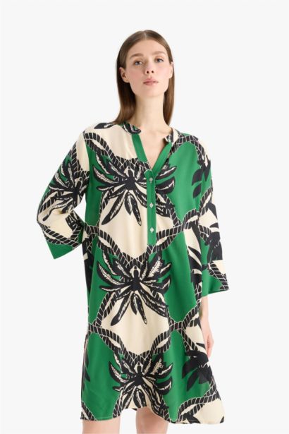 Fall in Love Regular Fit Patterned Beach Wear