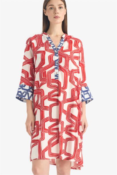 Fall in Love Regular Fit Patterned Beach Wear