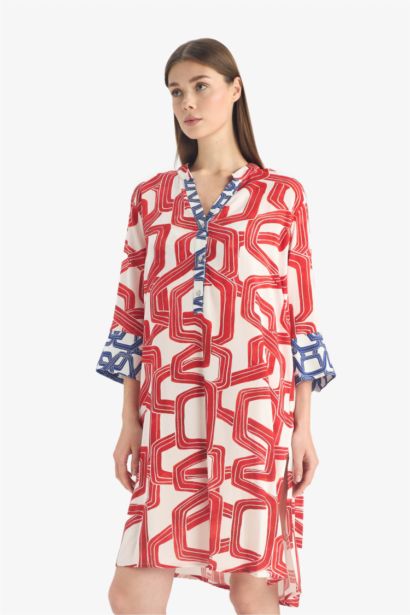 Fall in Love Regular Fit Patterned Beach Wear