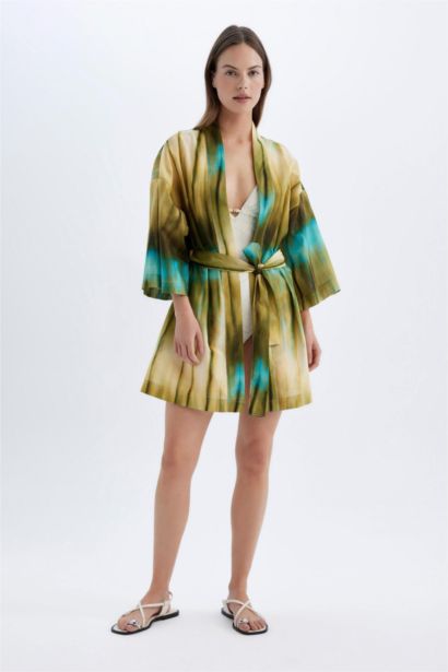 Kimono en Coton imprimé