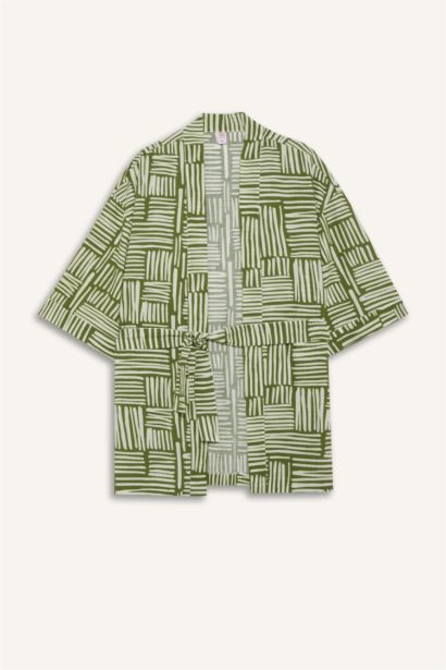 Regular Fit Printed Cotton Beachwear