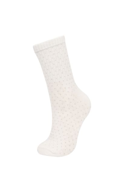 Woman Comfortable Elastic 3 Piece Cotton Long Socks