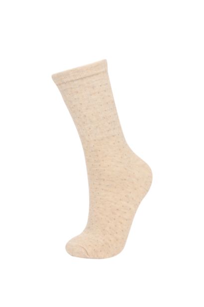 Woman Comfortable Elastic 3 Piece Cotton Long Socks