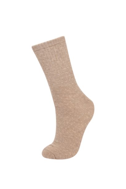 Woman Comfortable Elastic 3 Piece Cotton Long Socks