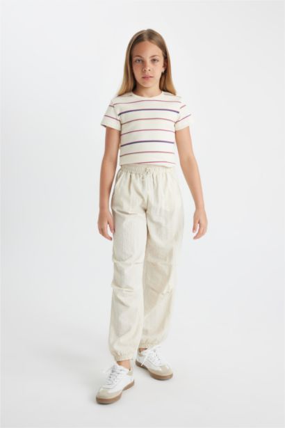 Girl Parachute Jogger Trousers