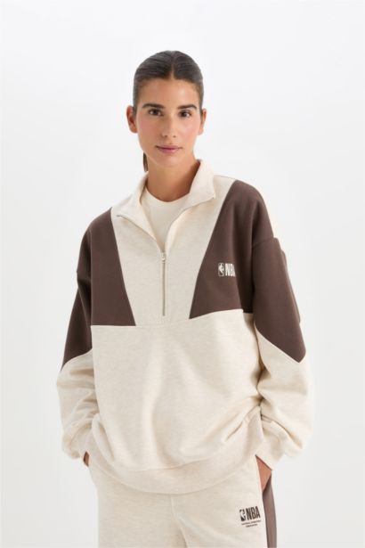 Oversıze Kalın Kumaş Sweatshirt