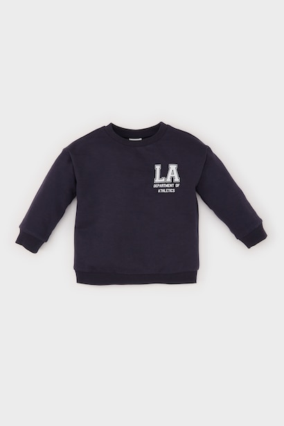 Baby Boy Crew Neck Printed Sweatshirt