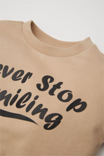 Boy Baby Printed Sweatshirt Sweatpants 2 Piece Set