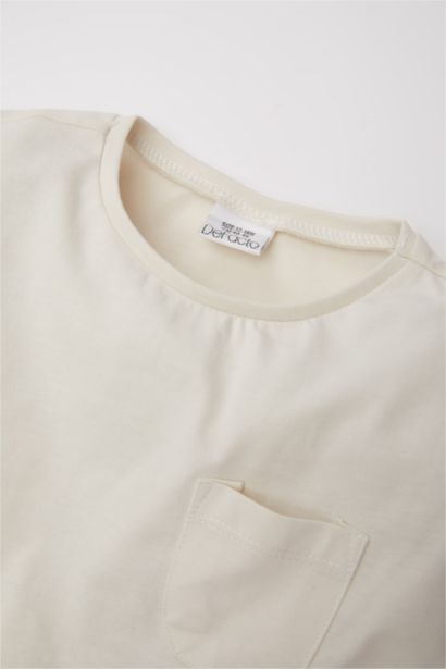 Baby Girl Crew Neck Basic Long Sleeve T-Shirt