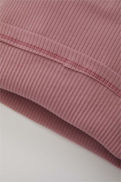 تيشيرت بناتي بنقشة الزهور كم طويل قصة عادية