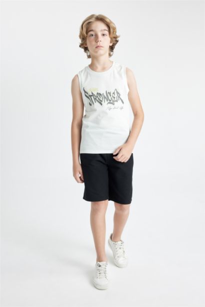 Boy Boy Crew Neck Sleeveless T-Shirt