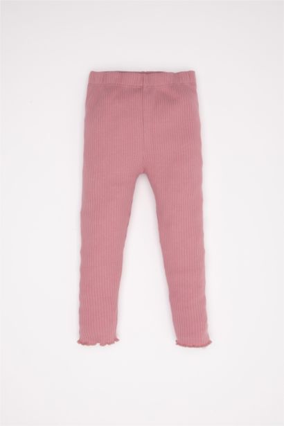 سروال ليجنج بناتي قصة عادية مضلع برجل عادية