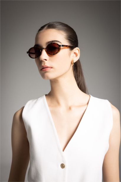 Kadın Yuvarlak Güneş Gözlüğü