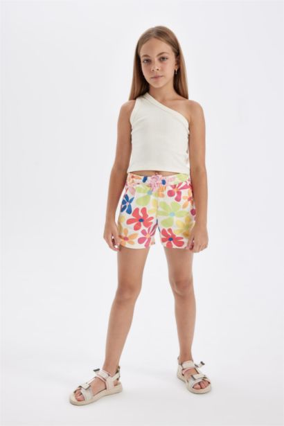 شورت بناتي منقوش