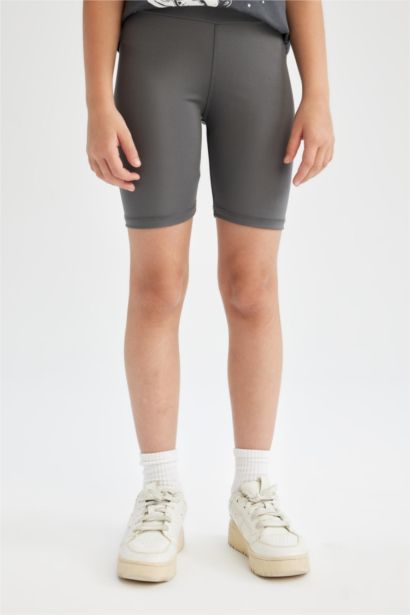 بنطلون ليجن بناتي بايكر مضلع أنثرا