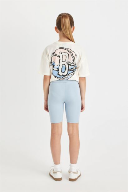 بنطلون ليجن بناتي بايكر مضلع