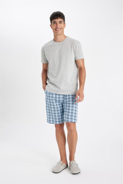 Ensemble de Pyjama T-shirt à col rond et Short imprimé pour Homme