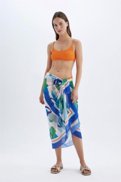 Fall in Love Patterned Voile Beach Skirt