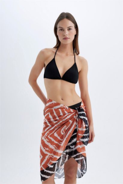Standard Fit Printed Voile Beachwear