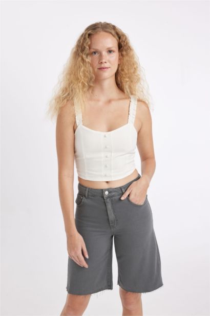 V-Neck Sleeveless Blouse