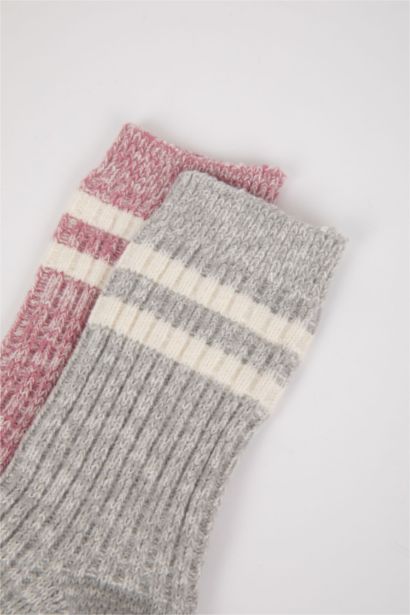 Kadın 2'li Pamuklu Kışlık Bot Çorabı