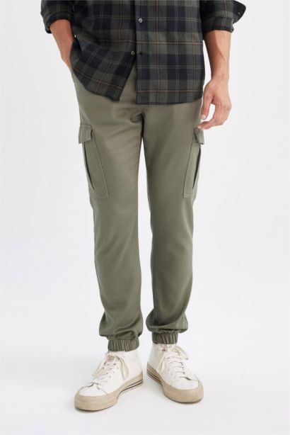 Tactical Tied Waist Elastic Leg Jogger Cargo Pants
