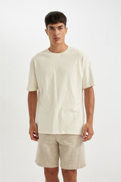 Relax Fit Cotton Bermuda Shorts