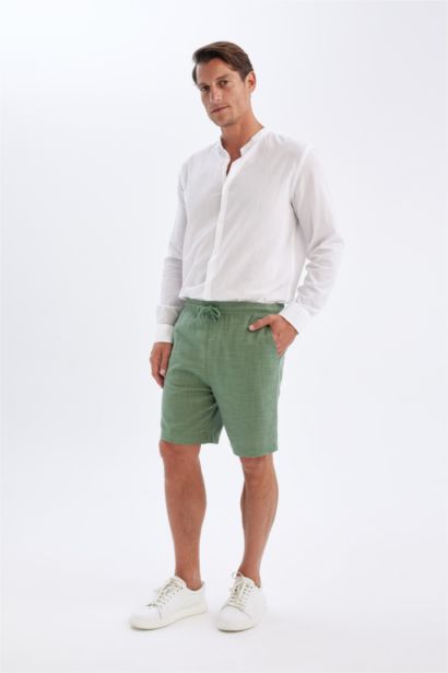 %100 Pamuk Relax Fit Bermuda Şort