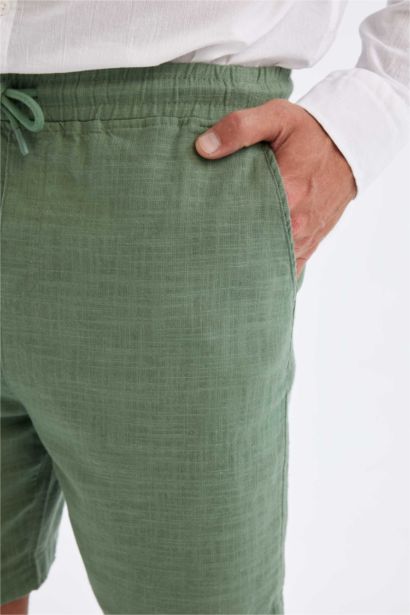 %100 Pamuk Relax Fit Bermuda Şort