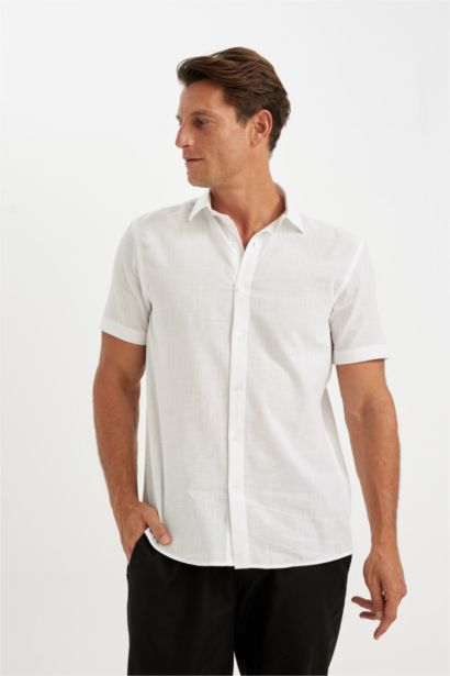 Chemise à Manches Courtes en Coton Basique