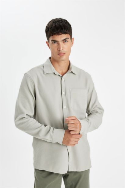 Regular Fit Cotton Long Sleeve Shirt