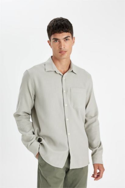 Regular Fit Cotton Long Sleeve Shirt