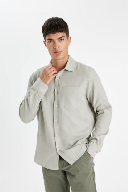 Regular Fit Cotton Long Sleeve Shirt