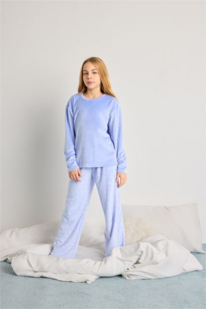 Girl Regular Fit Fleece 2 Piece Pajama Set