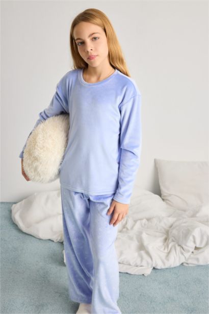 Girl Regular Fit Fleece 2 Piece Pajama Set