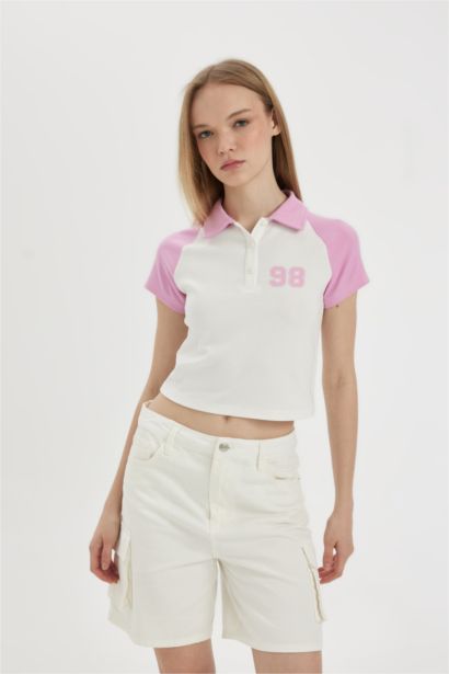 Fitted Printed Short Sleeve T-Shirt