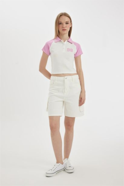 Fitted Printed Short Sleeve T-Shirt