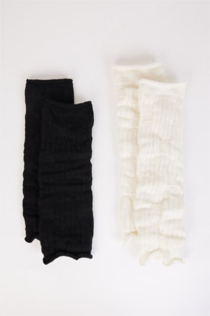 جوارب طويلة قطن نسائي - قطعتين