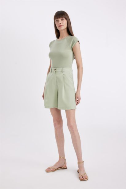 High Waist Wide Leg Shorts