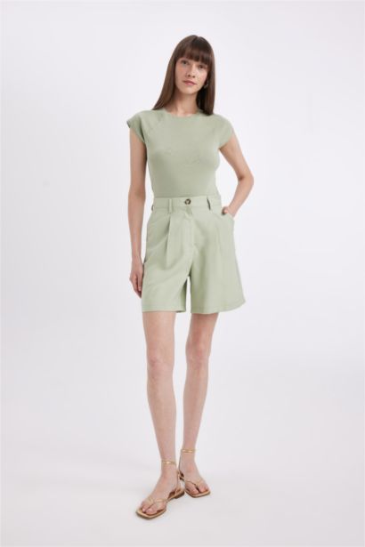 High Waist Wide Leg Shorts