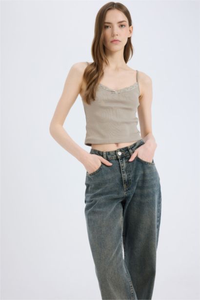 Slim Fit Camisole V-Neck Tank Top