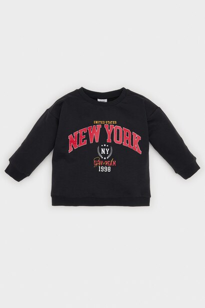 Baby Boy Crew Neck Printed Sweatshirt