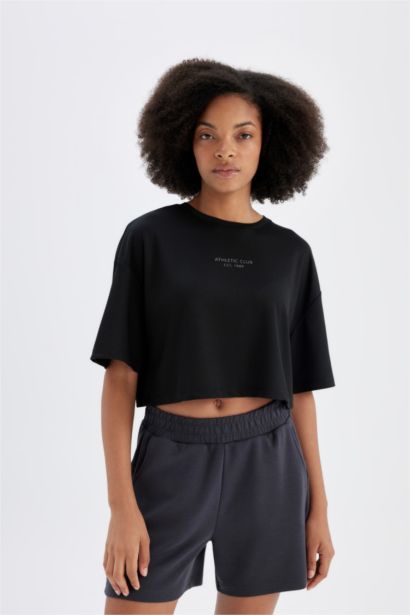 Standart Fıt Sporcu Kısa Paça Modal Şort