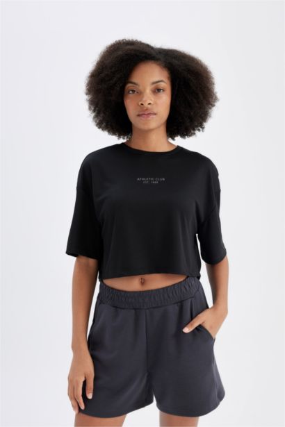 Standart Fıt Sporcu Kısa Paça Modal Şort