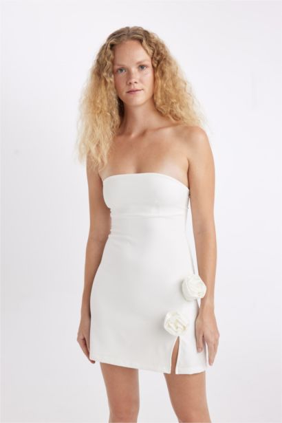 فستان قصير بوديكون بدون حمالات