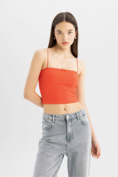 كيمونه سليم فيت مضلع بحمالات