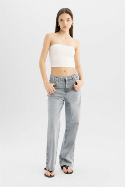 كيمونه سليم فيت مضلع بحمالات